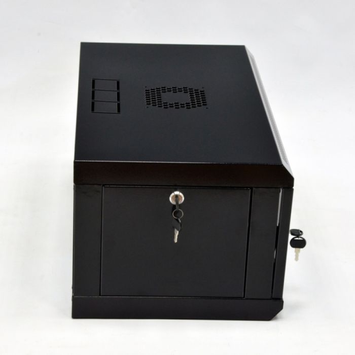 Шкаф 4U, 600х350х284 мм (Ш*Г*В), эконом, акриловое стекло, черный