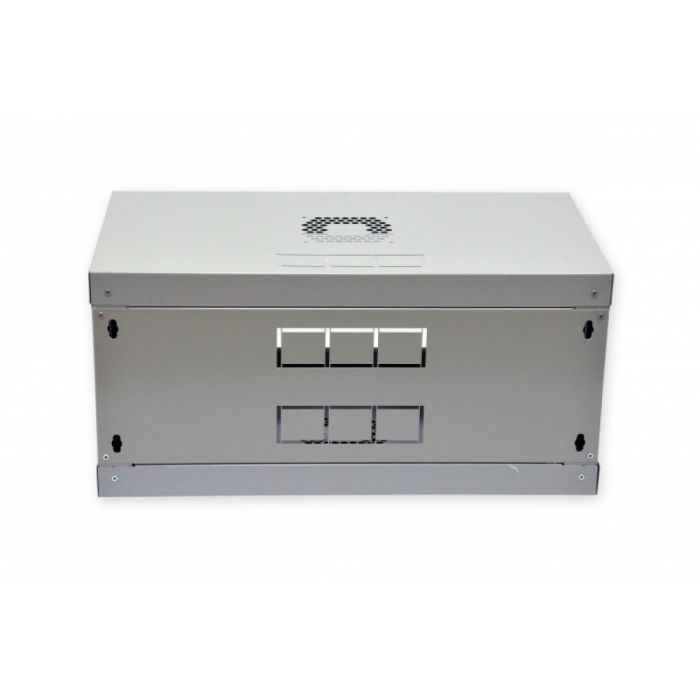 Шкаф 4U, 600х350х284 мм (Ш*Г*В), эконом, акриловое стекло, серый