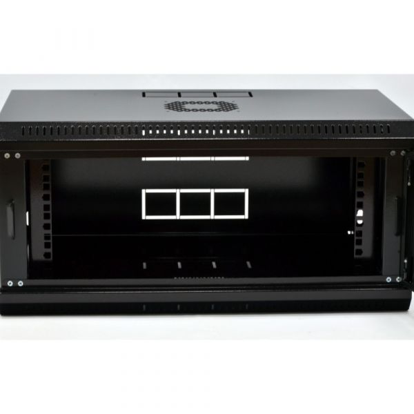 Шкаф 4U, 600х350х284 мм (Ш*Г*В), эконом, акриловое стекло, черный