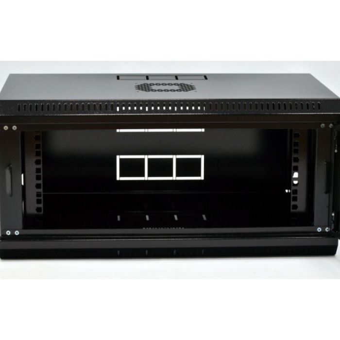 Шкаф 4U, 600х350х284 мм (Ш*Г*В), эконом, акриловое стекло, черный