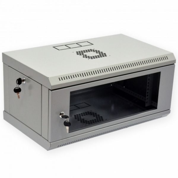 Шкаф 4U, 600х350х284 мм (Ш*Г*В), акриловое стекло, серый