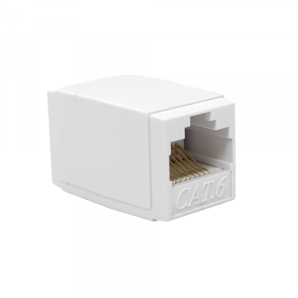 Соединитель витой пары неэкранированный, UTP, кат. 6, под коннекторы RJ-45