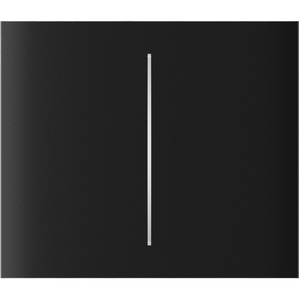 Ajax CenterButton (2-gang) vertical [55] ASP black кнопка