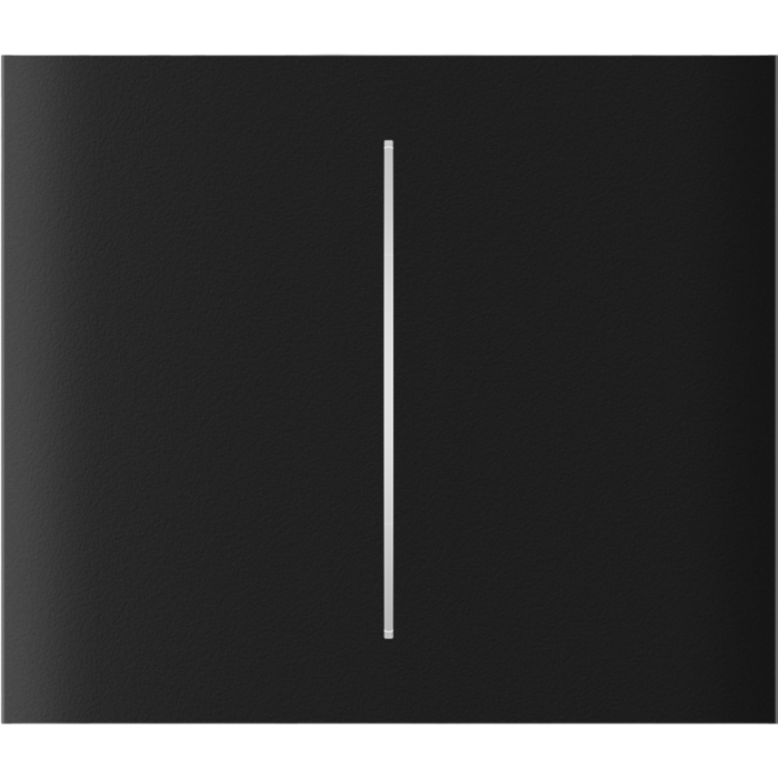 Ajax CenterButton (2-gang) vertical [55] ASP black кнопка