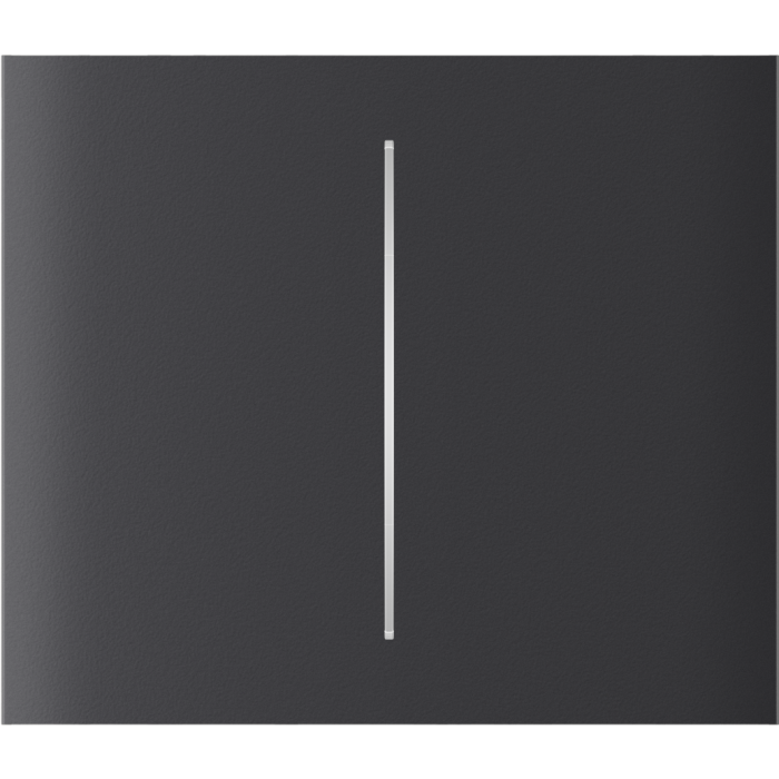 Ajax CenterButton (2-gang) vertical [55] ASP graphite кнопка