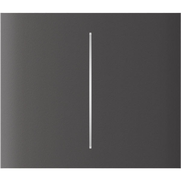 Ajax CenterButton (2-gang) vertical [55] ASP grey кнопка