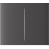 Ajax CenterButton (2-gang) vertical [55] ASP grey кнопка