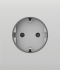 Ajax CenterCover (basic) [type F] [55] ASP white фронтальна панель