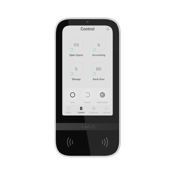 Ajax KeyPad TouchScreen (8EU) ASP white клавіатура
