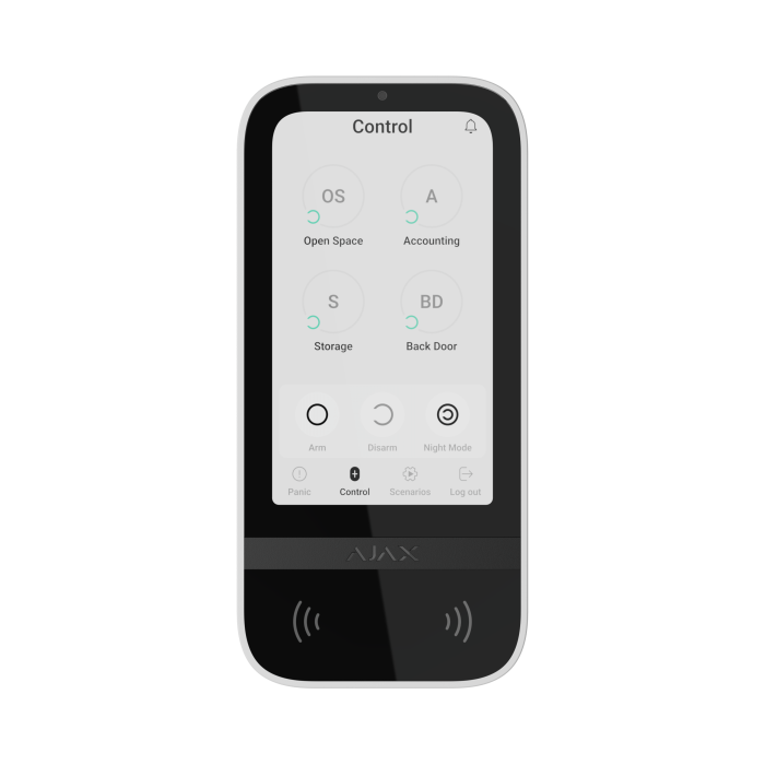 Ajax KeyPad TouchScreen (8EU) ASP white клавіатура