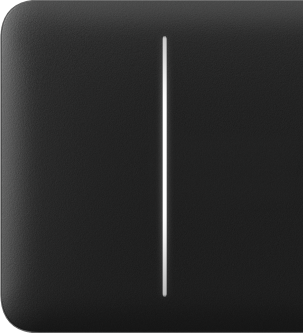 Ajax. SideButton (2-gang) for LightSwitch black кнопка