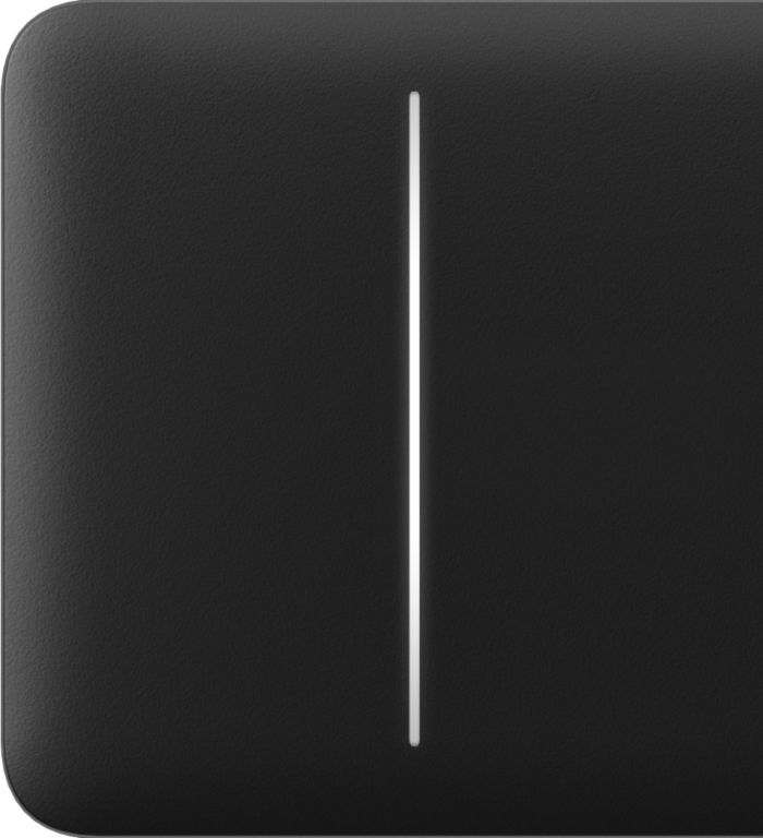 Ajax. SideButton (2-gang) for LightSwitch black кнопка