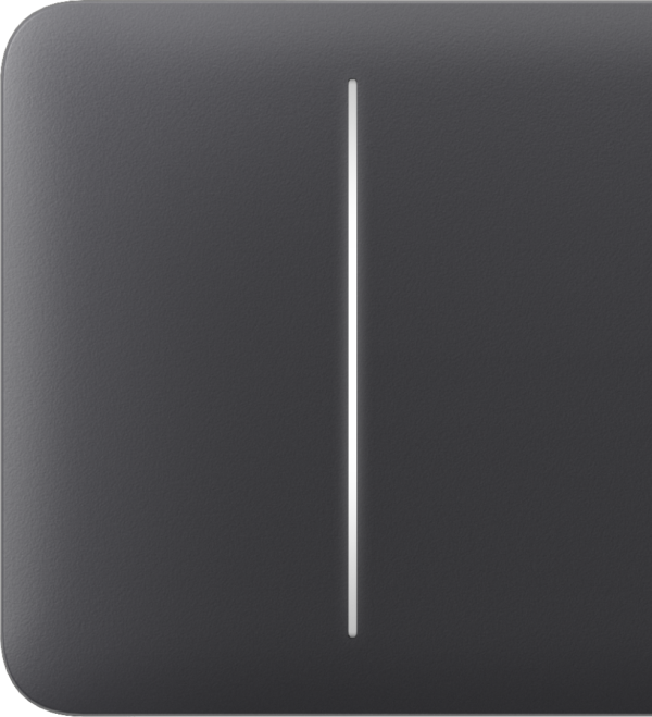 Ajax SideButton (2-gang) [55] graphite кнопка