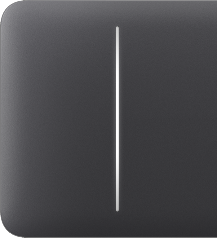 Ajax SideButton (2-gang) [55] graphite кнопка