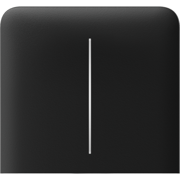 Ajax SideButton (2-gang) vertical [55] ASP black кнопка