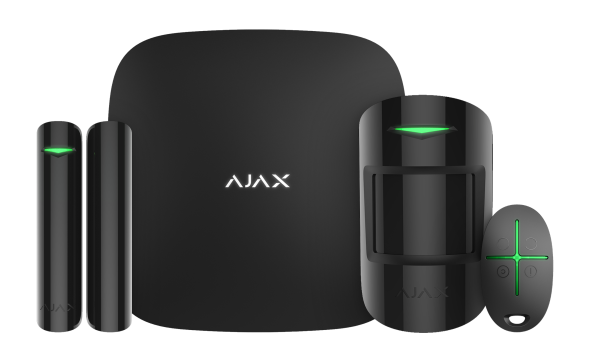 Ajax StarterKit 2 (8EU) UA black комплект охоронної сигналізації