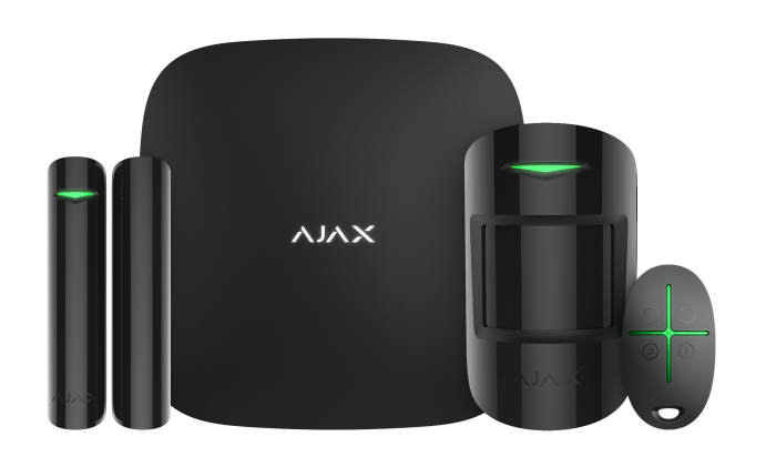 Ajax StarterKit 2 (8EU) UA black комплект охоронної сигналізації