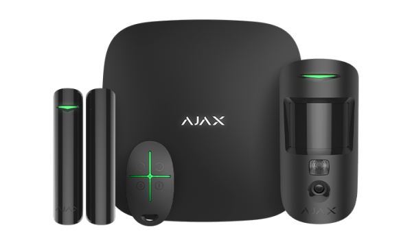Ajax StarterKit Cam Plus (8EU) UA black комплект охоронної сигналізації