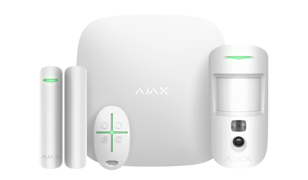 Ajax StarterKit Cam Plus (8EU) UA white комплект охоронної сигналізації