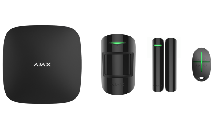 Ajax StarterKit Plus (8EU) UA black комплект охоронної сигналізації