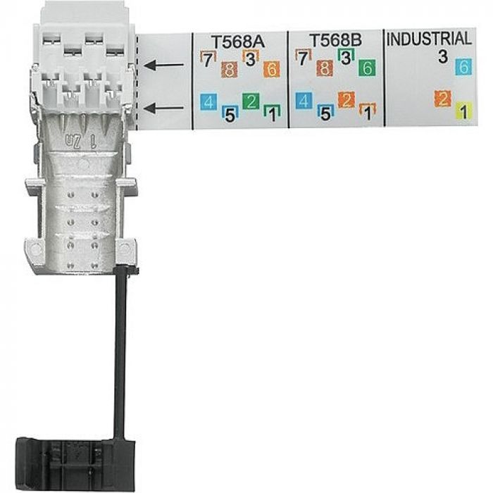 RJ45 - 8/8 коннектор, экранированный, 10GBase-T, Corning
