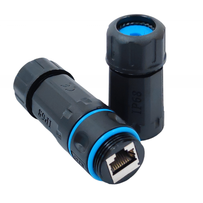 Водонепроницаемый соединитель IP68, RJ45-RJ45, STP, кат. 6, Kingda
