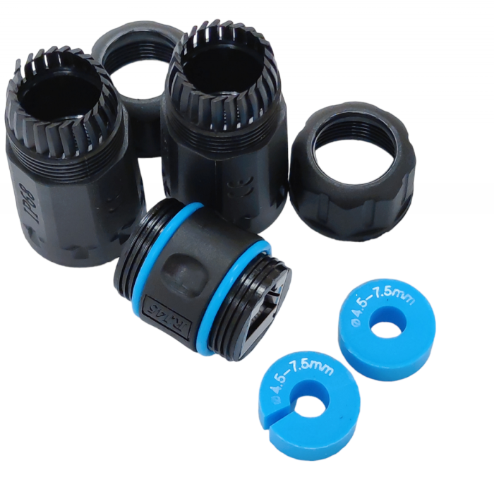 Водонепроницаемый соединитель IP68, RJ45-RJ45, STP, кат. 6, Kingda