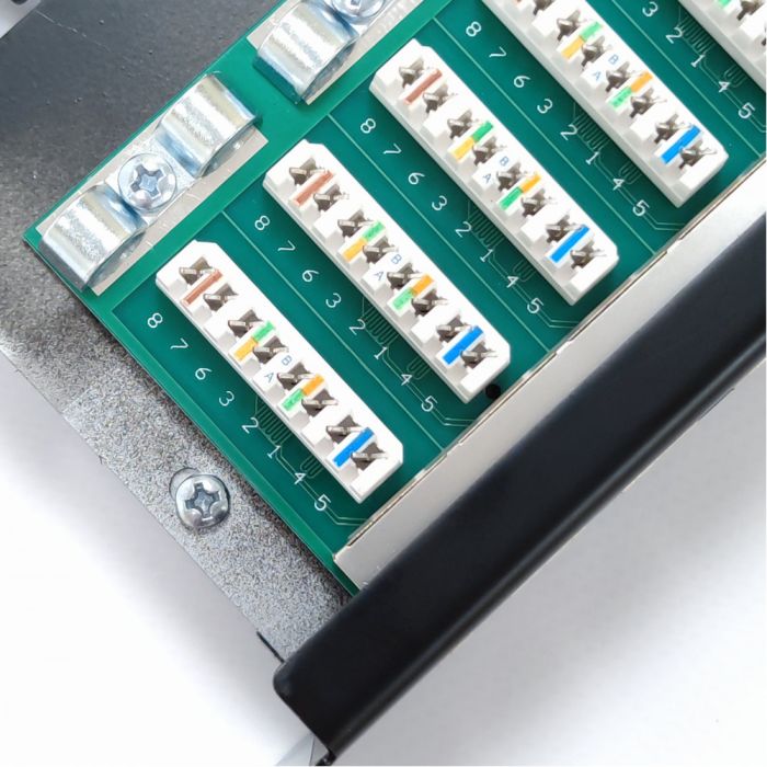 Патч-панель 19" 1U STP 48xRJ-45 Dual IDC type, кат. 5e, Kingda