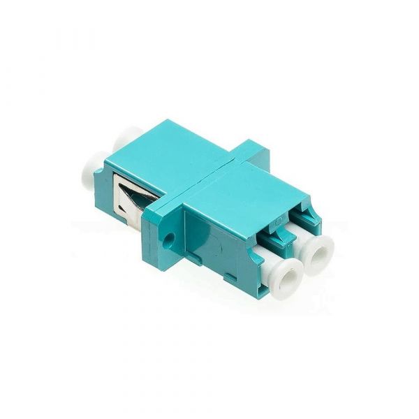Адаптер LC/LC, OM3 Duplex, aqua LW