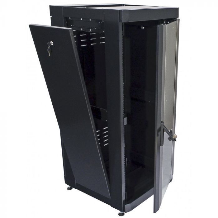 Шкаф 19" 18U, 610х675 мм (Ш*Г), усиленный, черный