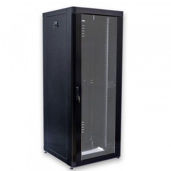 Шкаф 19" 18U, 610х675 мм (Ш*Г), усиленный, черный