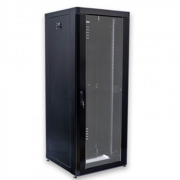 Шкаф 19" 18U, 610х675 мм (Ш*Г), усиленный, черный